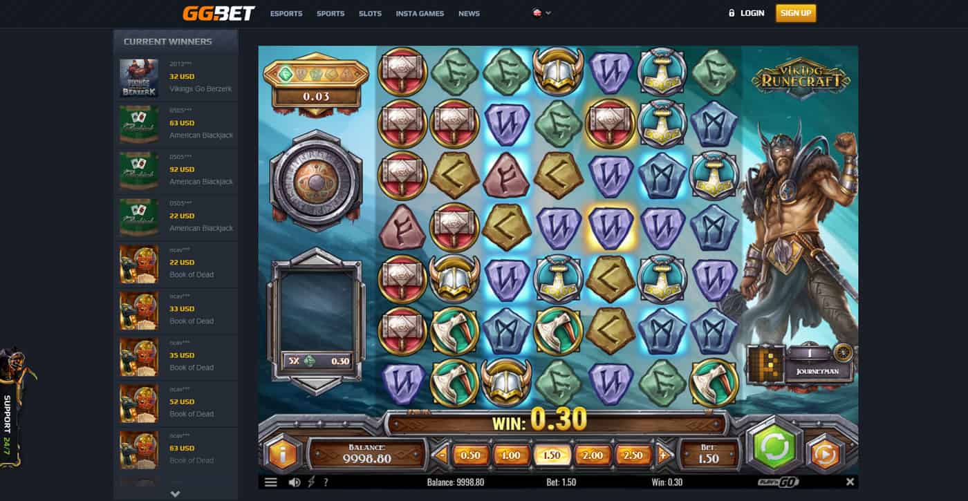 GG.Bet Viking Runecraft Slot Screenshot