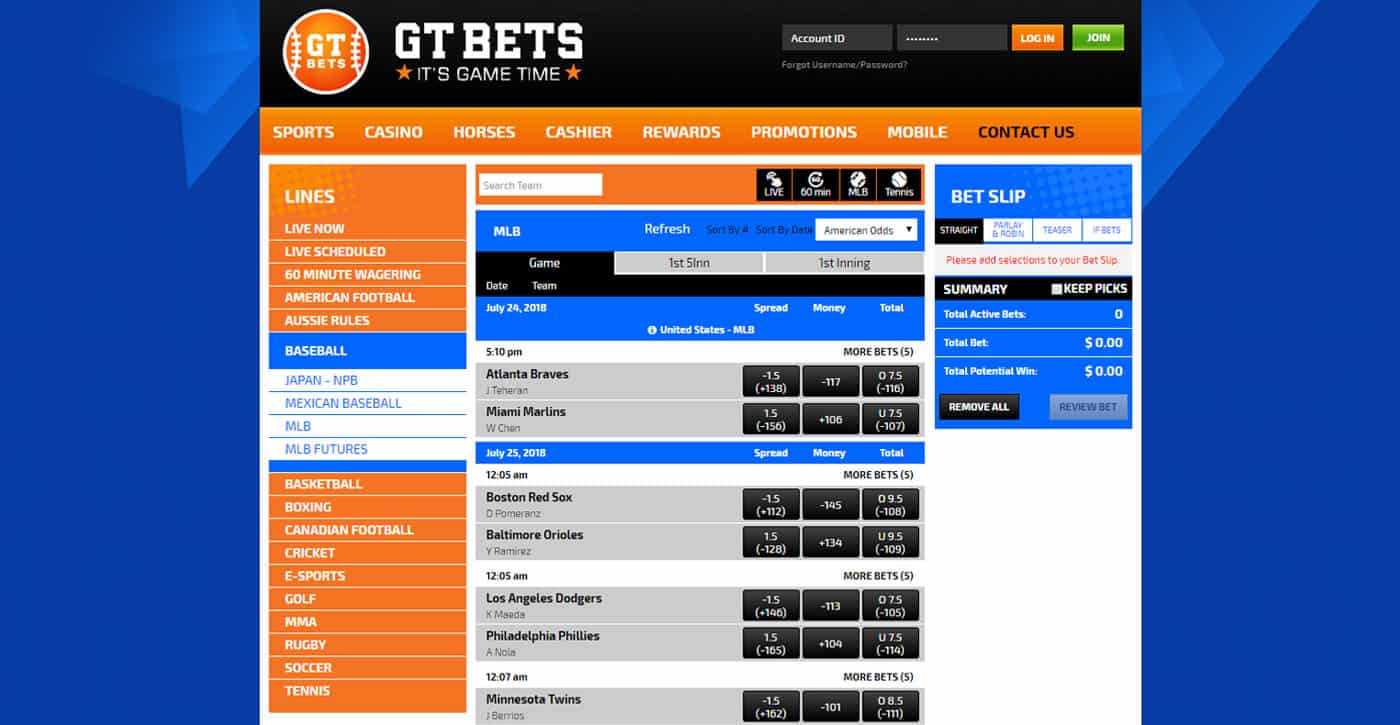 GTBets Sports Screenshot