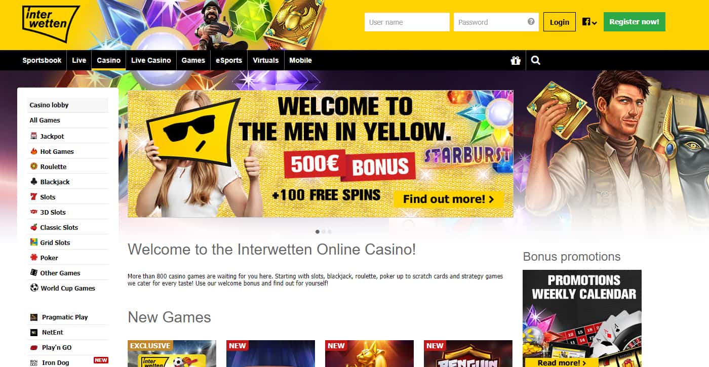 Interwetten Casino Screenshot