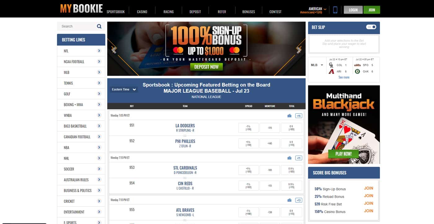 MyBookie Sports Screenshot