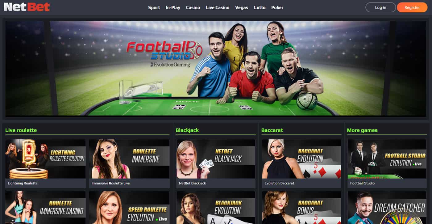 NetBet Live Casino Screenshot