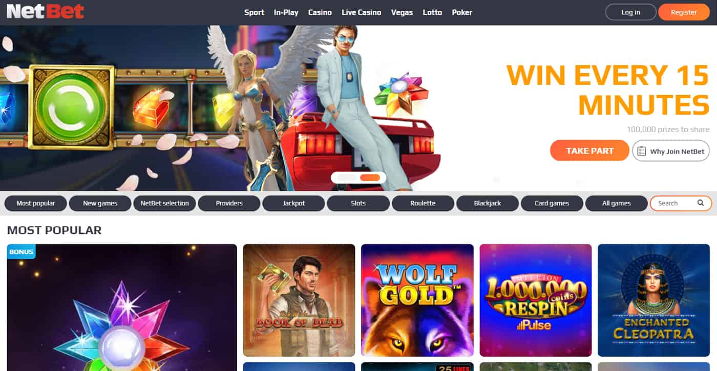 NetBet Casino Screenshot