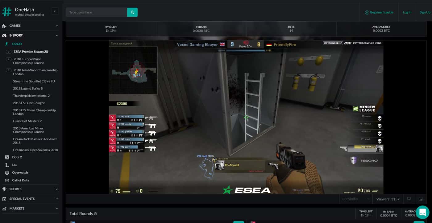 OneHash CS:GO Stream Screenshot