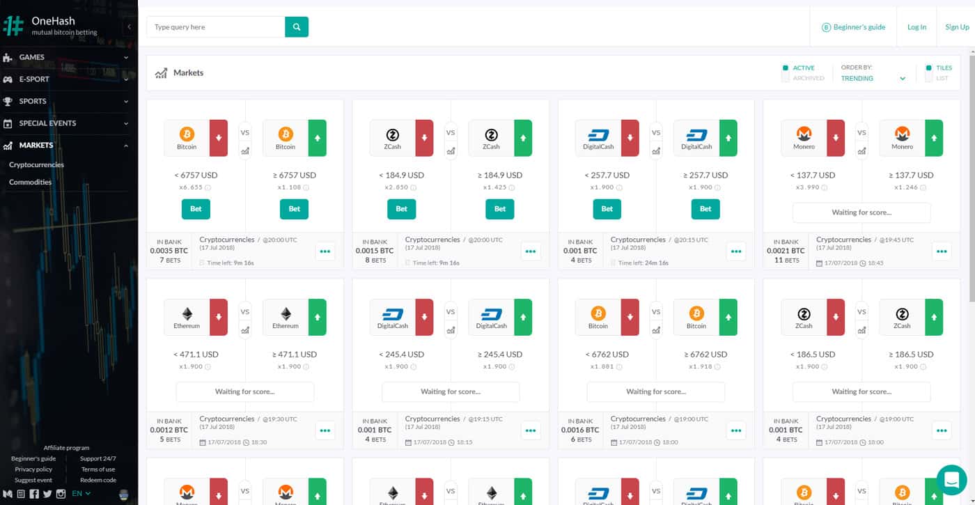 OneHash Markets Screenshot