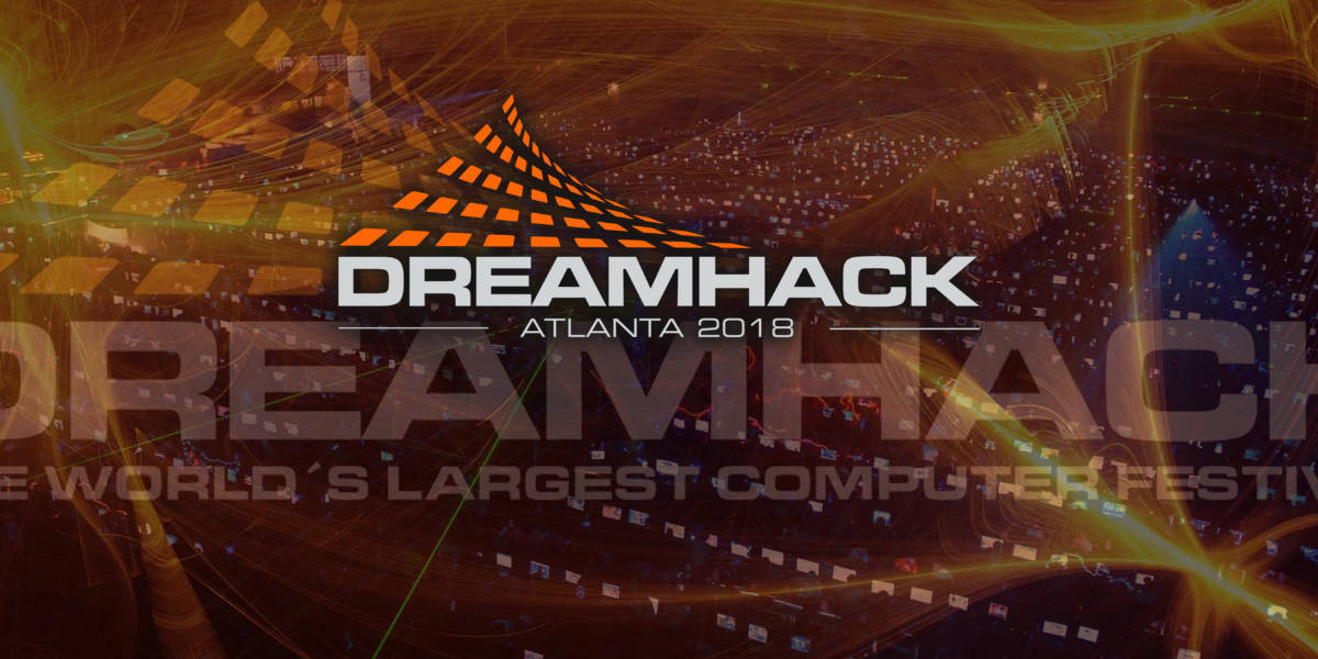 DreamHack Atlanta 2018 logo on Custom DreamHack Background