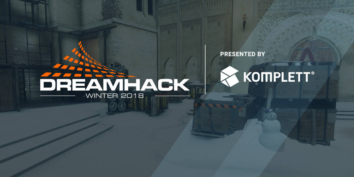 DreamHack Winter 2018 Logo on Custom CSGO Winter Background