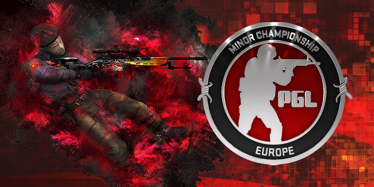 EU Minor Logo on Custom CS:GO Background